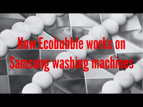 How Ecobubble works on Samsung washing machines