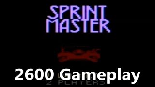 Sprint Master Atari 2600 Gameplay Every Track - The No Swear Gamer