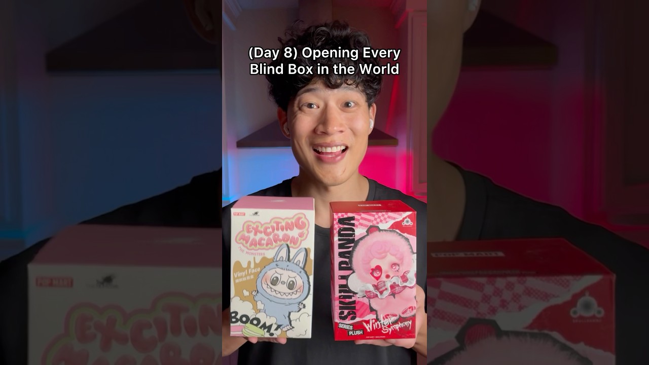 Opening Every Blind Box in the World (Day 8, Skull Panda Winter Symphony)