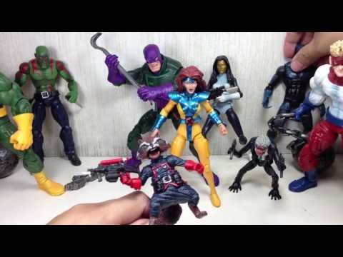 Marvel Legends Rocket Racoon, Jean Grey, Wrecker, Black Panther