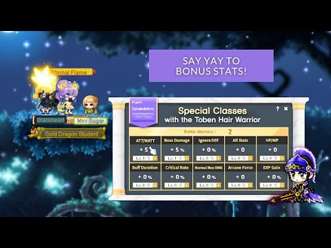 Maplestory - Special Classes with Toben Hair Warrior
