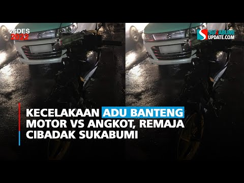 Kecelakaan Adu Banteng Motor Vs Angkot, Remaja Cibadak Sukabumi Masuk RS