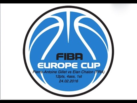 Pierre-Antoine Gillet vs Elan Chalon (FRA) 12pts, 4ass, 1st