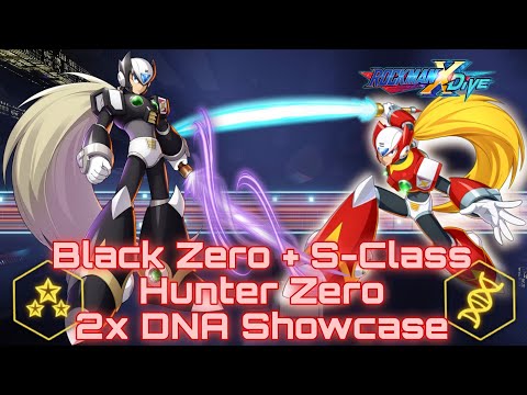 Black Zero + S-Class Hunter Zero | 5* Double full DNA Showcase | ROCKMAN X DiVE