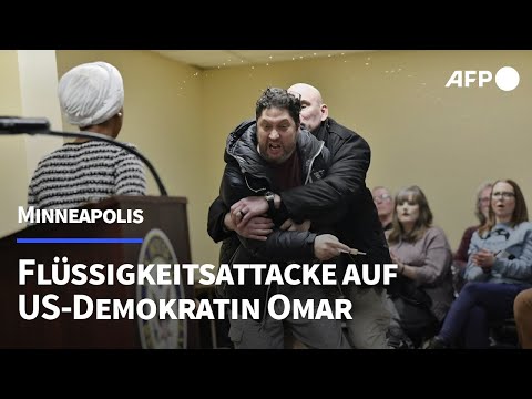 Video Thumbnail: Minneapolis: Flüssigkeitsattacke auf Demokratin Omar | AFP