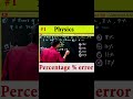 Physics Percentage Error How To Find Error