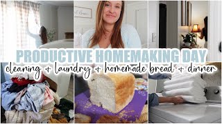 🧺✨CLEAN WITH ME • Productive Homemaking Day, Decluttering & Home Reset