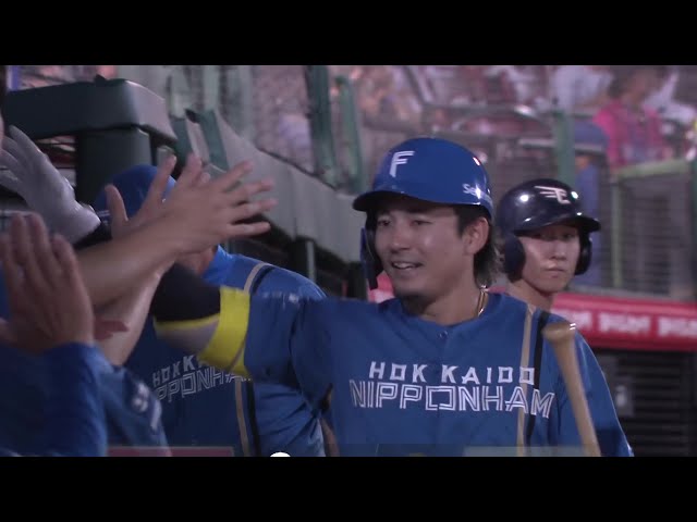 【9回表】直球を振り抜いた!! ファイターズ・水野達稀 ポール直撃のソロHRを放つ!! 2025年8月16日 東北楽天ゴールデンイーグルス 対 北海道日本ハムファイターズ