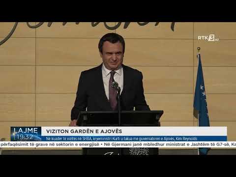 Në kuadër të vizitës në SHBA, kryeministri Kurti u takua me guvernatoren e Ajovës, Kim Reynolds