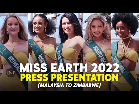 Miss Earth 2022 Press Presentation - Malaysia to Zimbabwe (Part 2/2)