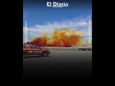 Emergencia química en Mejillones: ordenan evacuación obligatoria por derrame de ácido nítrico