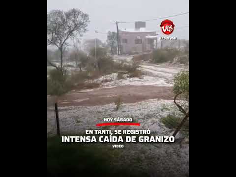 TANTI: INTENSA CAIDA DE GRANIZO.