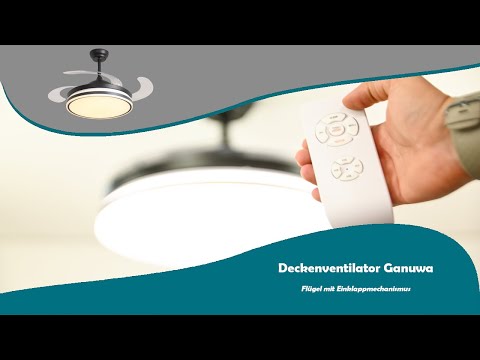 Pepeo Deckenventilator Ganuwa mit LED Beleuchtung