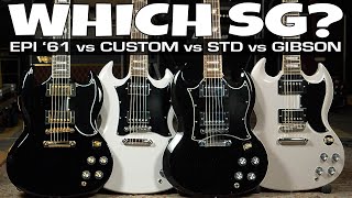 Video thumbnail for Which SG? - Epiphone 1961 Les Paul SG vs SG Custom vs SG Standard vs Gibson SG Standard by The Guitaristas