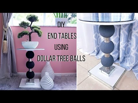 DIY DOLLAR TREE SIDE TABLE | HOW TO MAKE AN END TABLE...