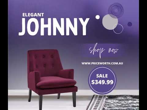 FANCY PURPLE ARMCHAIR IS AVAILABLE. GRAB YOURS!
