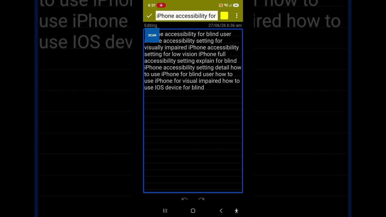 Hindi English automatic voice switching for blind speech setting using voice over screen reader