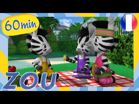 ZOU en français 🦓 Le pique-nique express de Zou 😋 Compilation 1H | Dessins animés pour Enfants