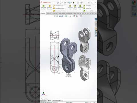 How to Design a Flange in #solidworks #shorts | Master CAD Studio #howto  #3ddesign #tutorial