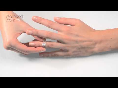 N4476 - 18K White Gold Diamond 0.25ct Circles Ring