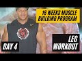 Gym workout for beginners: Day 4 | Leg day | Quads, Hamstrings and Calves