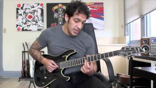 How to play &#39;In The Fire&#39; by Roadrunner United Guitar Solo Lesson pt2