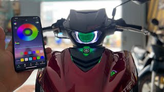 Exciter 2024 155 VVA Kenzo S600 Pro kèm mạch Tắt Mở Đèn Như Zin T23 Shop Cần Thơ KHÔNG CẮT DÂY