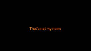 Mavericks -  That's Not My Name - clay wood karaoke