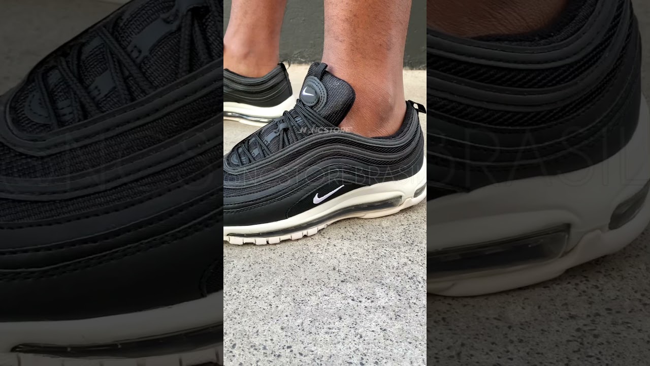 Watch Now Nike Air Max 97 - Preto e Branco | Linha Premium Nike Air Max 97 - Preto e Branco | Linha Premium