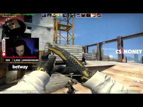 v1w one tap ACE !! kennyS says he is cheating ??