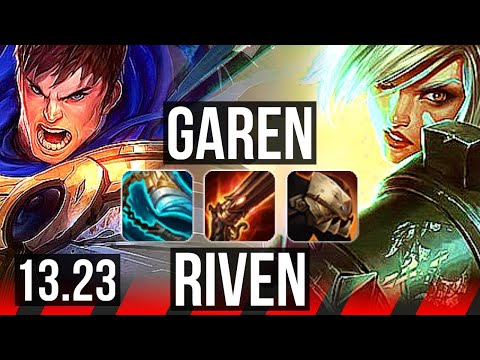 GAREN vs RIVEN (TOP) | 1.8M mastery, 700+ games, 9/2/5 | KR Master | 13.23