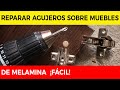 Repairing Holes On Melamine Furniture