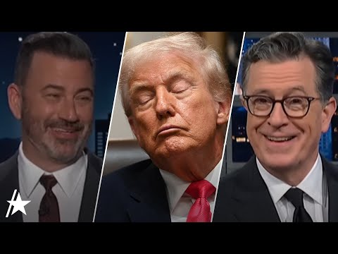 Jimmy Kimmel, Stephen Colbert, & More Mock Donald Trump For Appearing To Fall Asleep In Meeting