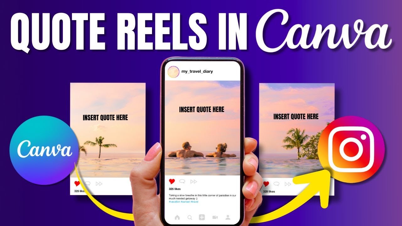How to Make a Quotes Instagram Reel in Canva | Make Your Content Look Premium without Design Skills