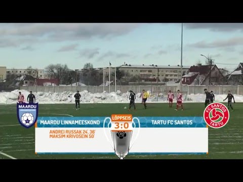 I voor 2016: Maardu Linnameeskond - Tartu FC Santos 3:0 (2:0)