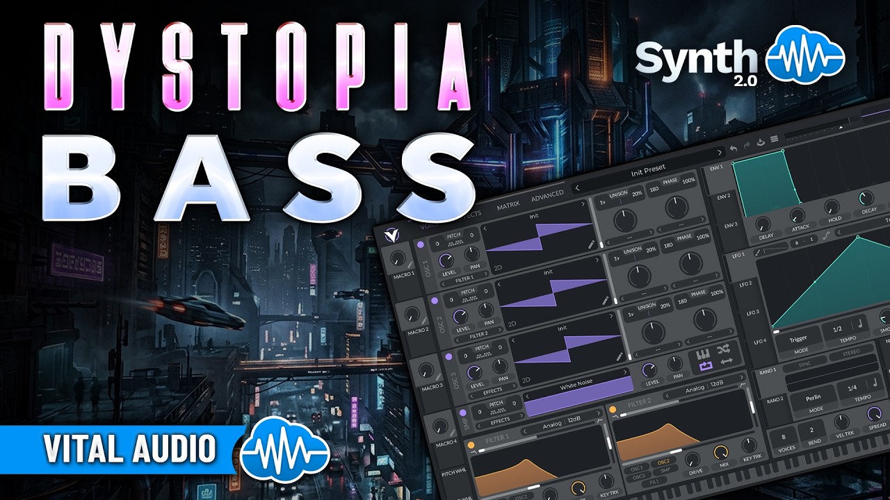 AYR005 - Neon Dystopia Bass - Vital Audio ( 50 presets ) - Video Preview 1