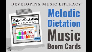 Melodic Dictation Pentatonic | Online Activities for Elementary Music Classroom & Distance Learning