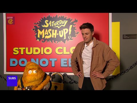 CBBC Saturday Mash-Up! intro with pre-rebrand screenbug 18-3-23