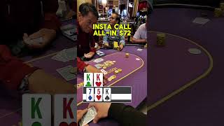 First hand of the night. I look down… KK. 🃏🔥 #poker #casino