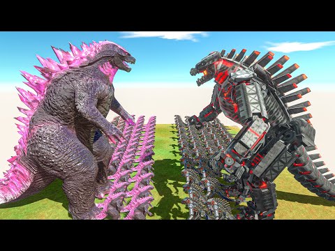 Legendary Godzilla War - Growing Evolved Godzilla vs Mechagodzilla, Size Comparison Godzilla