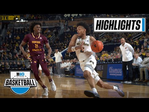 C. Michigan at Michigan | Highlights | Big Ten Men's Basketball | Dec. 29, 2022