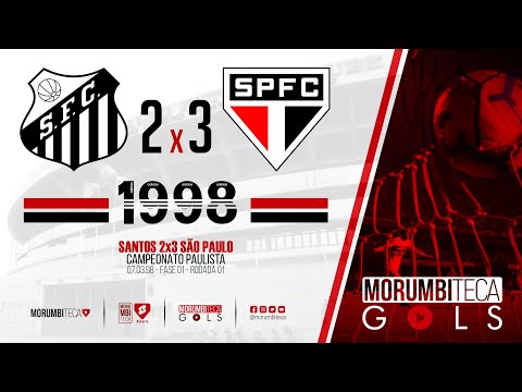 Santos 2x3 São Paulo - Paulista 1998 - fase 01 - rodada 01 - 07/03/1998