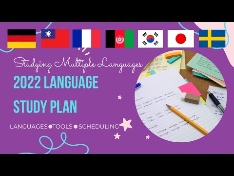 2022 Language Study Plan - Multiple Languages (with Notion)📔
