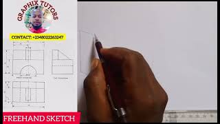 Freehand sketch in Isometric projection