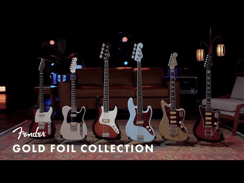 Fender Gold Foil Jazzmaster Electric Guitar, Candy Apple Burst w/ Deluxe Gig Bag image 4