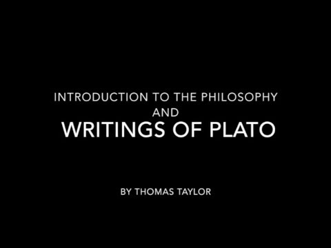 AN INTRODUCTION TO... PLATO by Thomas Taylor