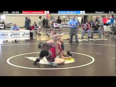 FILAJR WTT: 120 KG Donny Longendyke (NWRTC) vs. Connor Medbery (Badger WC)