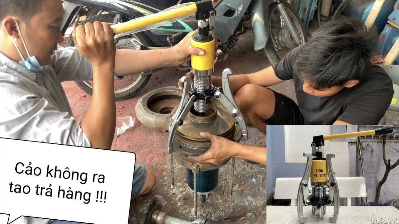 Video Cảo thủy lực YL-10T - Cảo thủy lực 10 tấn DBK YL-10T (250 mm)