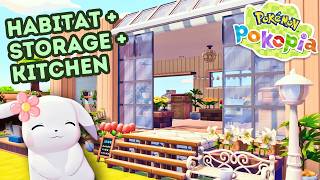 ポコピア温室&カフェ 🌱 機能的なポケモンハビタット＆ストレージビルド！