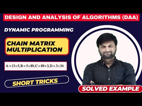 Matrix Chain Multiplication using Dynamic Programming in DAA |Algorithms|Shortcut Tricks